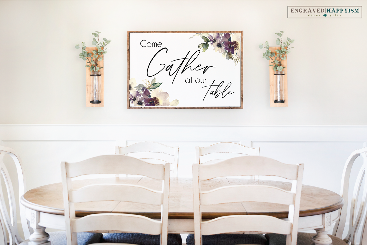 Dining room farmhouse sign - Come gather at our table
