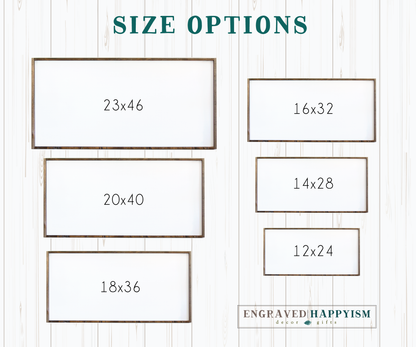 Farmhouse family name sign