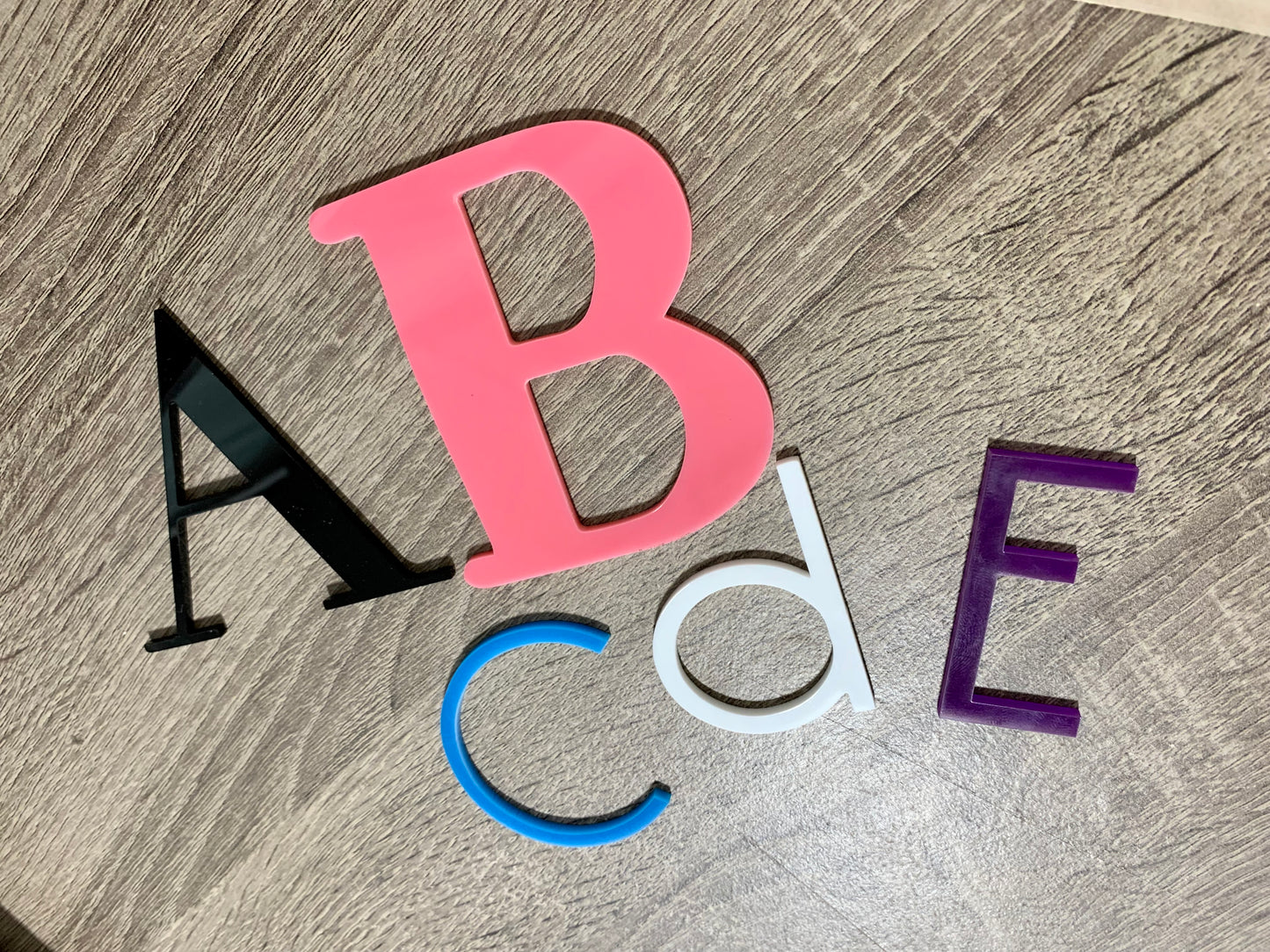 Glossy Acrylic Individually Cut Letters