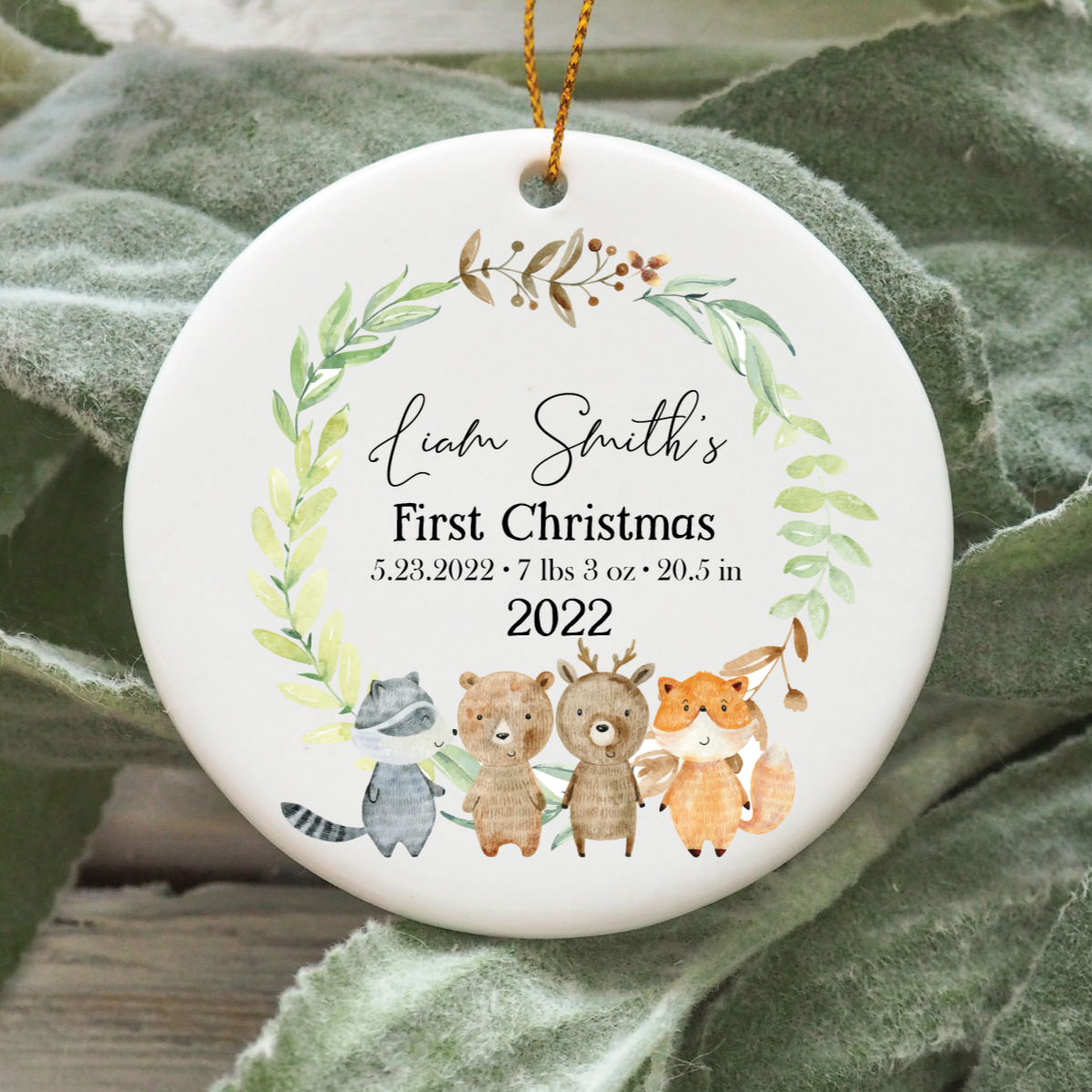 Christmas ornament - Newborn ornament - Design #108