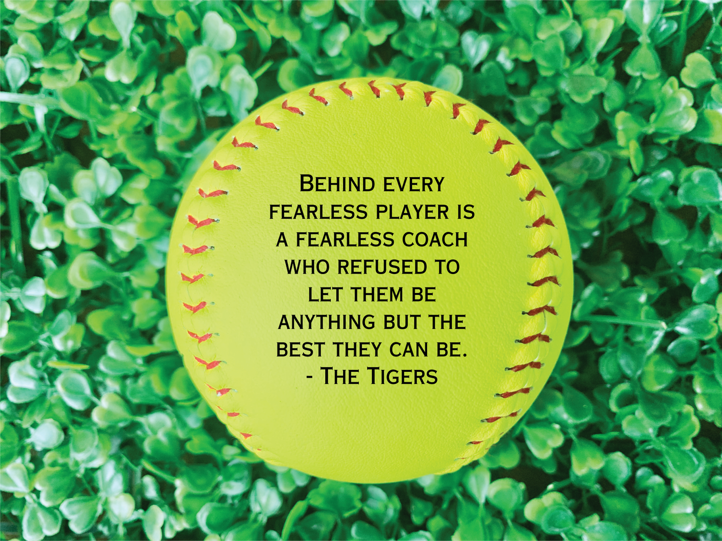 Custom Engraved Softball - Interactive Preview - Happyism, Inc. Engraving 