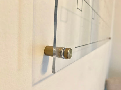 Loan officer pipeline wet/dry erase board, custom acrylic board for wall