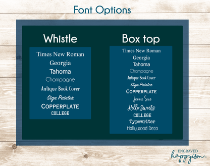 Engraved Coach Whistle - Happyism, Inc. Engraving 