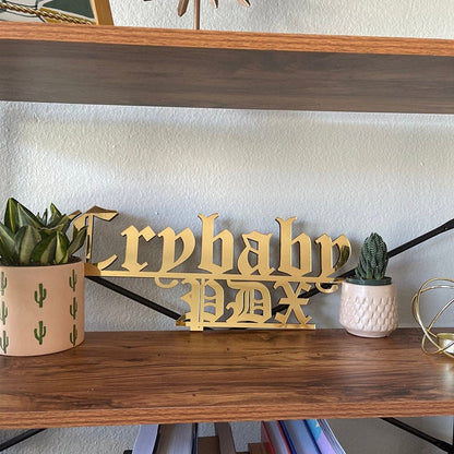 Your Business Logo Replicated - Mirrored Acrylic