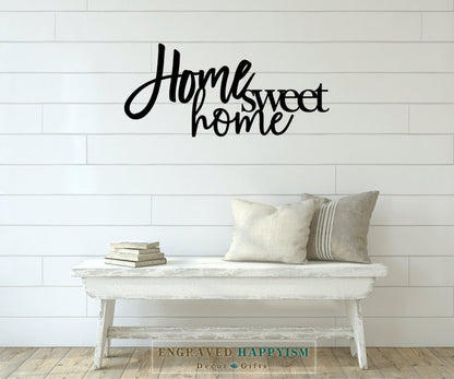 Home sweet home wood sign