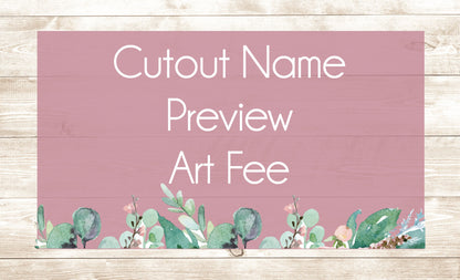 Cutout Proof Fee - Happyism, Inc. Engraving 