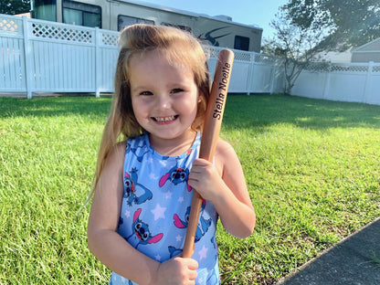 Kids engraved miniature bat - engraved mini bat